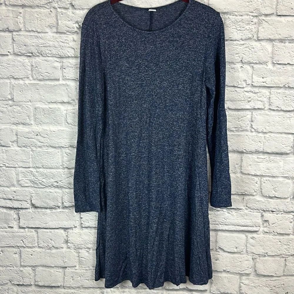 Old Navy Heathers Blue Swing Dress Size Small